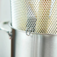 Panela Alta Inox com Cesta 4,5L — Cozinhe e Escorra com Mais Praticidade