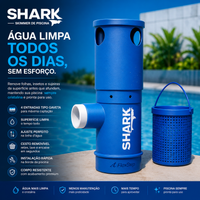 Skimmer de Piscina SHARK – água limpa, ajuste perfeito