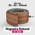 Kit Painel Ripado Autocolante 3M Laminado  | Linha Madeto | TOP