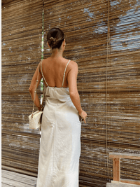 Vestido Longo Vogue Flor de Linho