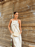 Vestido Longo Vogue Flor de Linho