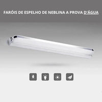 Lâmpada de Parede de Aço Inoxidável com Adesivo de Colagem Carpetino